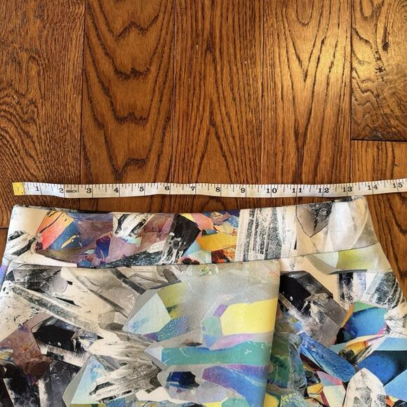 Jaded London Crystal Cyberwave Asymmetrical Skirt Womens M Stretch Abstract UK - Picture 15 of 16